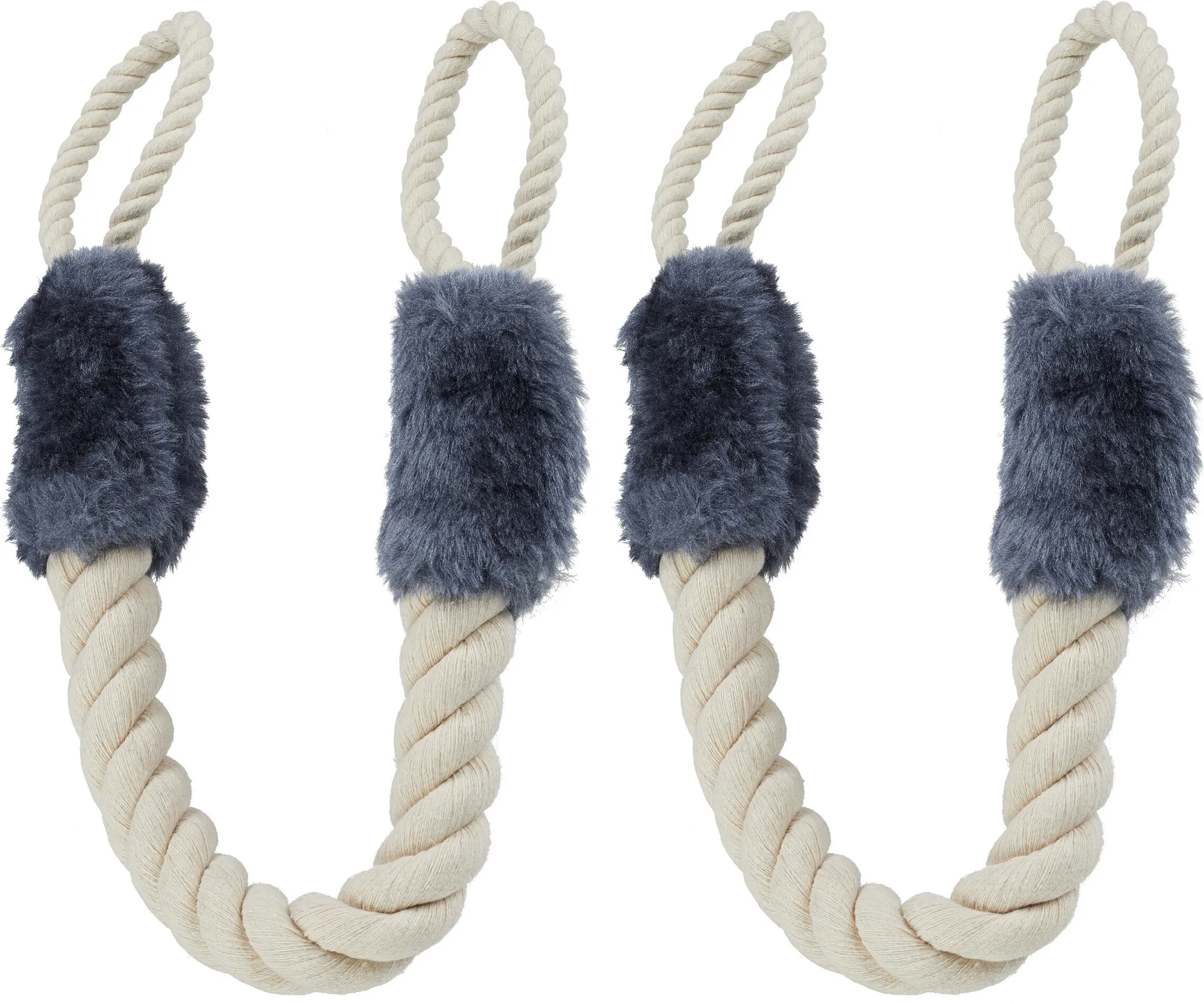 Fermaporta Antischiacciamento 5 Pezzi In Cotone - Protezione Per Porte Per Bambini E Animali Domestici, Bloccaggio Facile Senza Trapano, Giochi Masticabili Per Cani - 4