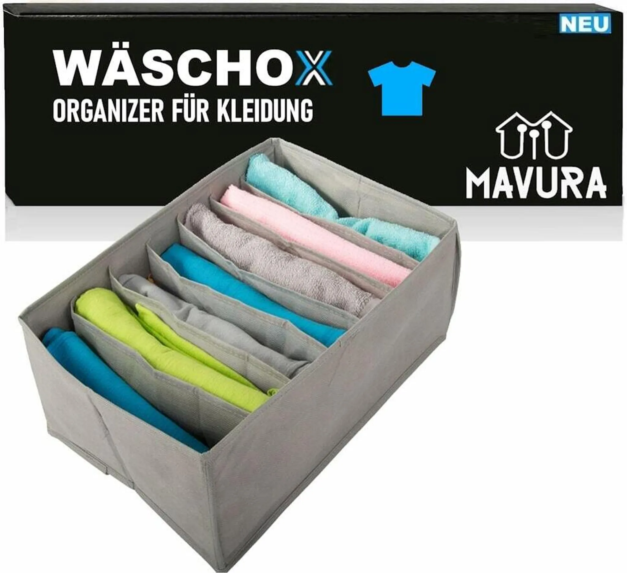 Contenitore portaoggetti JQ in bambù sotto il letto con ruote, robusto contenito