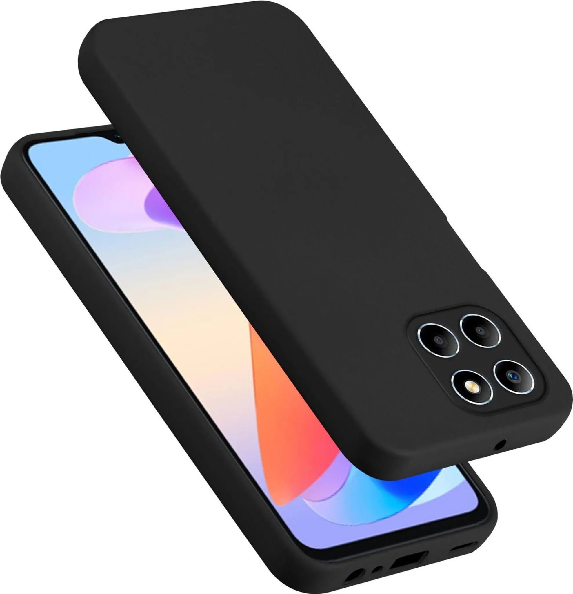 iVoler Cover per Honor X6a, Custodia Trasparente per Assorbimento Degli Urti con Paraurti in TPU Morbido, Sottile Morbida in Silicone TPU Protettiva Case