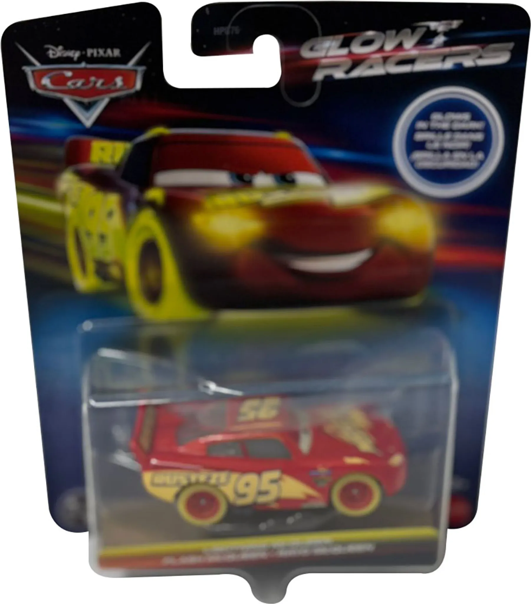 Glow Racers Lightning McQueen マテル Cars Glow Racers leuchtendes Fahrzeug im Dunkeln MCQUEEN
