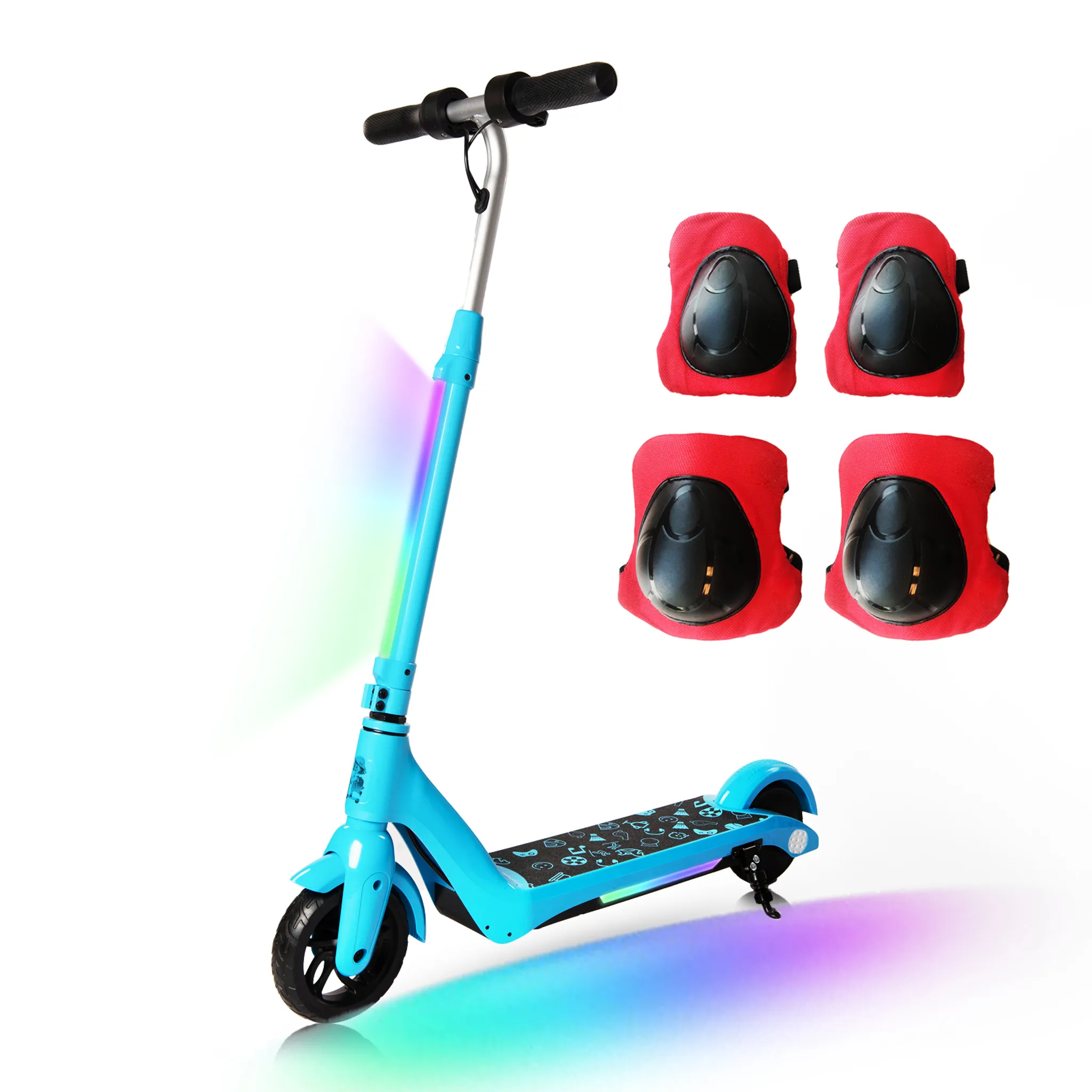Kinder Roller Kinderscooter Funscooter mit LED Leuchtenden 2/3
