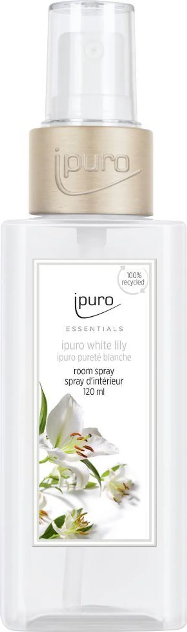 ipuro Raumspray Essentials White Lily 120 ml Lufterfrischer