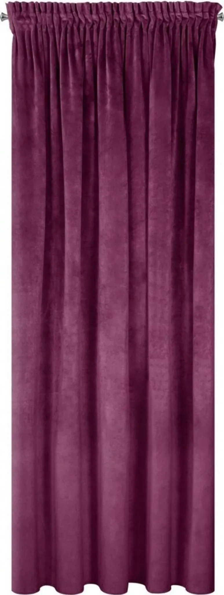 Eurofirany Dolly Gardine Mit Volant, 140x250 Cm, Transparent – Puder Rosa, Inkl. Kräuselband