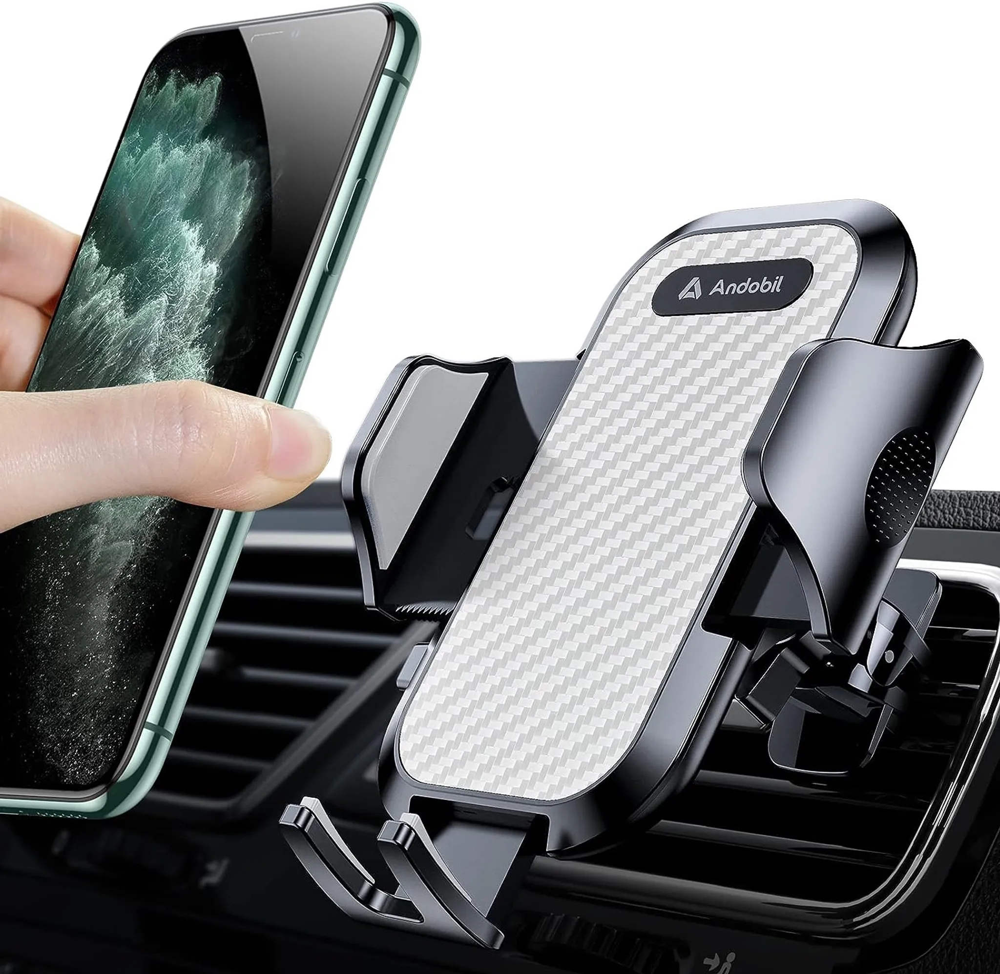 Andobil mobile phone holder with ventilation