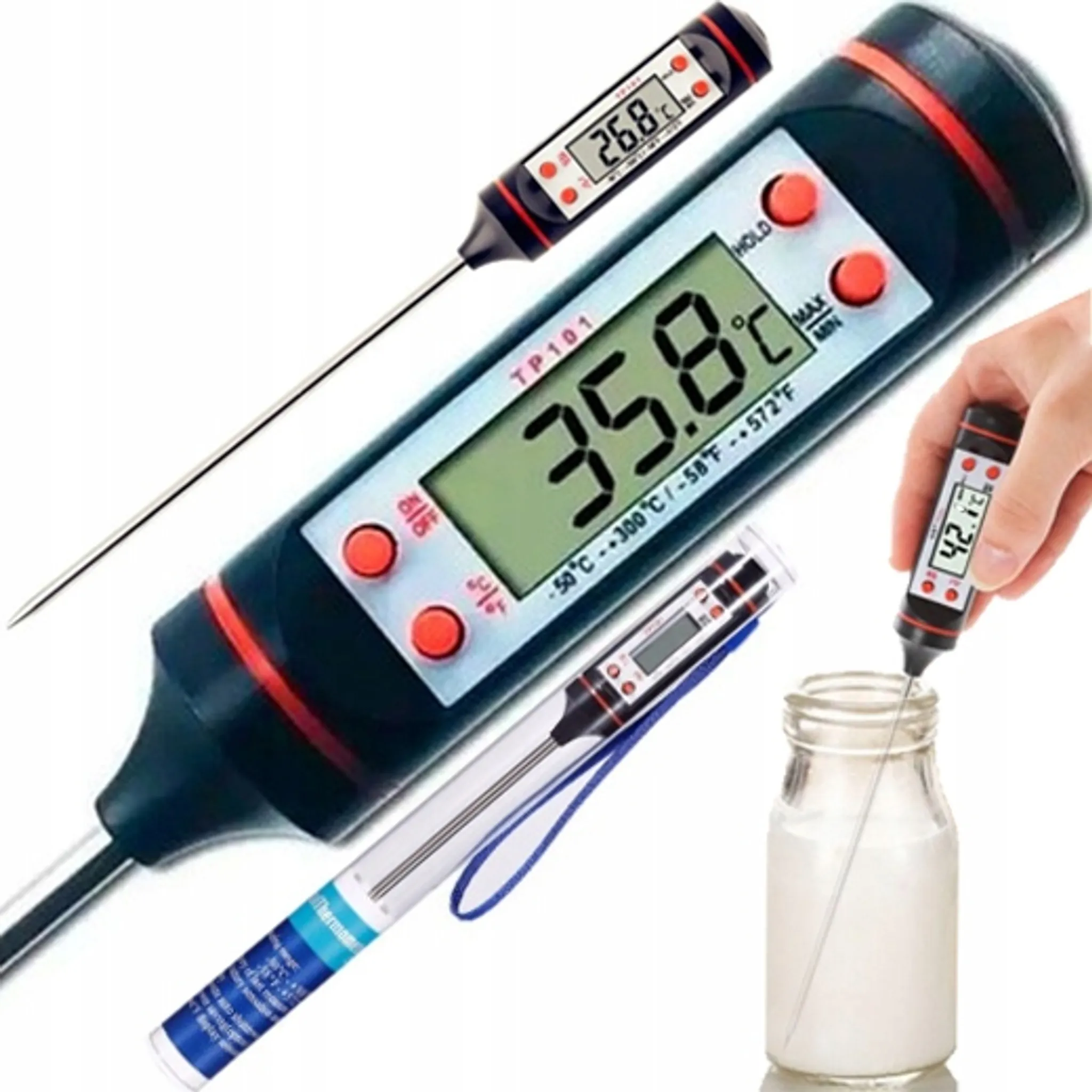 Kaufen Sie China Großhandels-Kochen Essen Thermometer Grill Thermometer  Back Thermometer Klapp Küche und Grill Thermometer Großhandelsanbietern zu  einem Preis von 4.4 USD