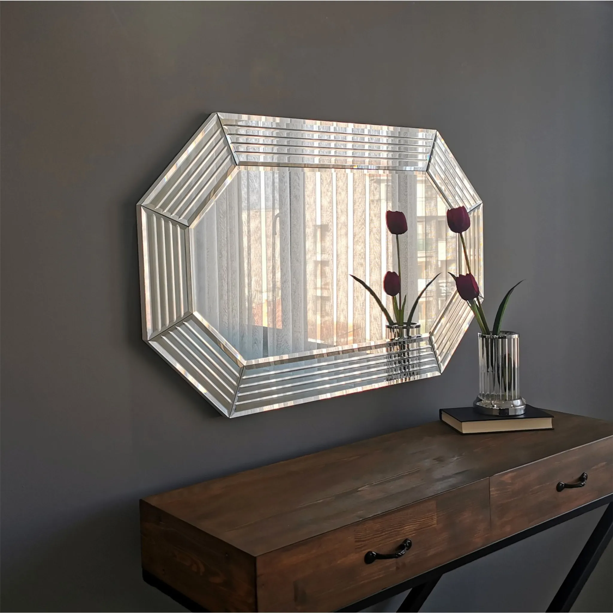  Artloge Dekorative Luxus Kristall Wandspiegel 90×60