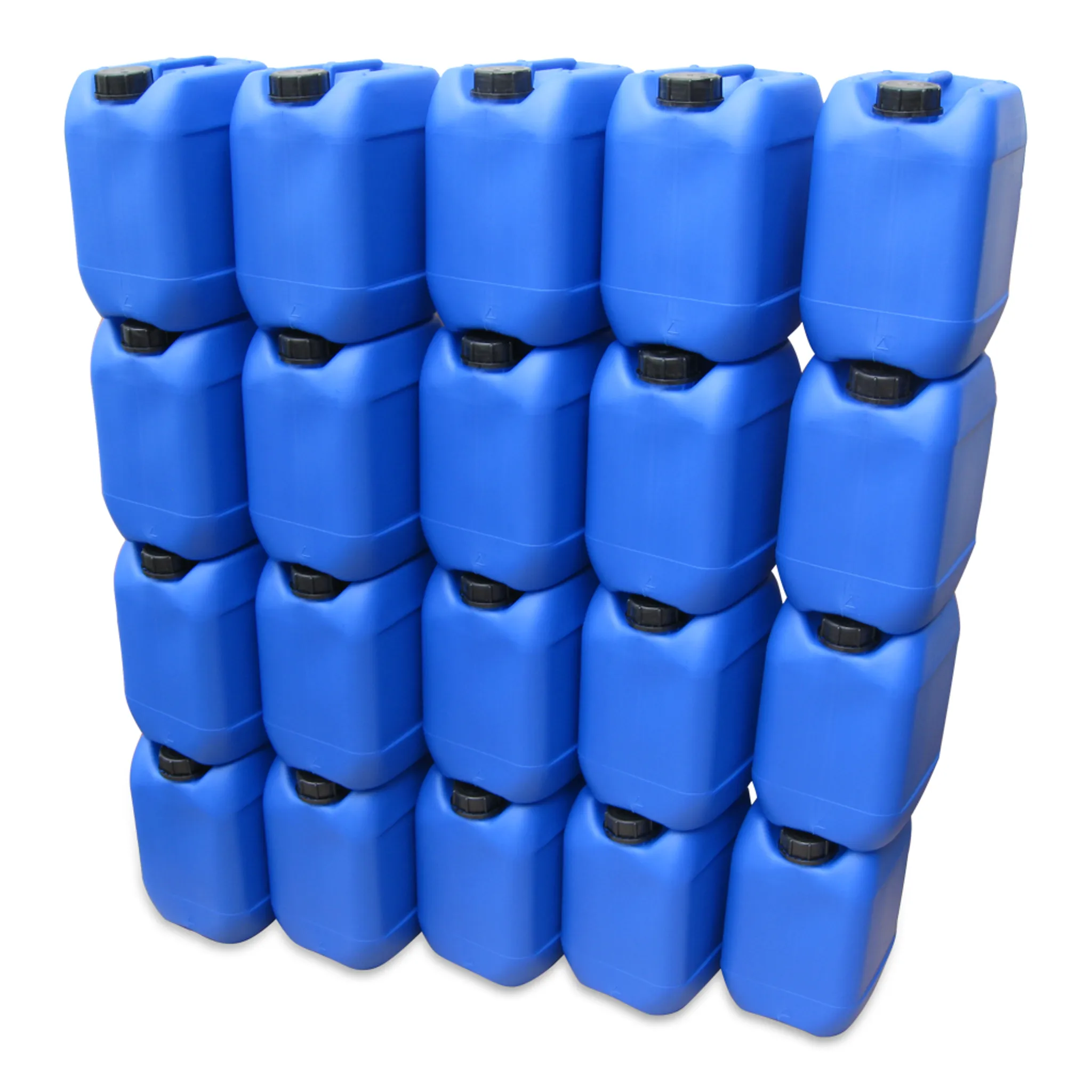 Kunststoff Kanister blau 10 Liter UN stapelbar mit Auslaufhahn DIN 51