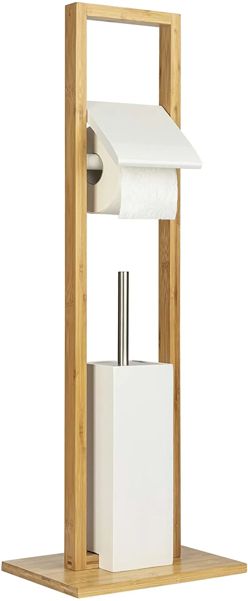 ONVAYA® WC-Garnitur aus Bambus | Weiß