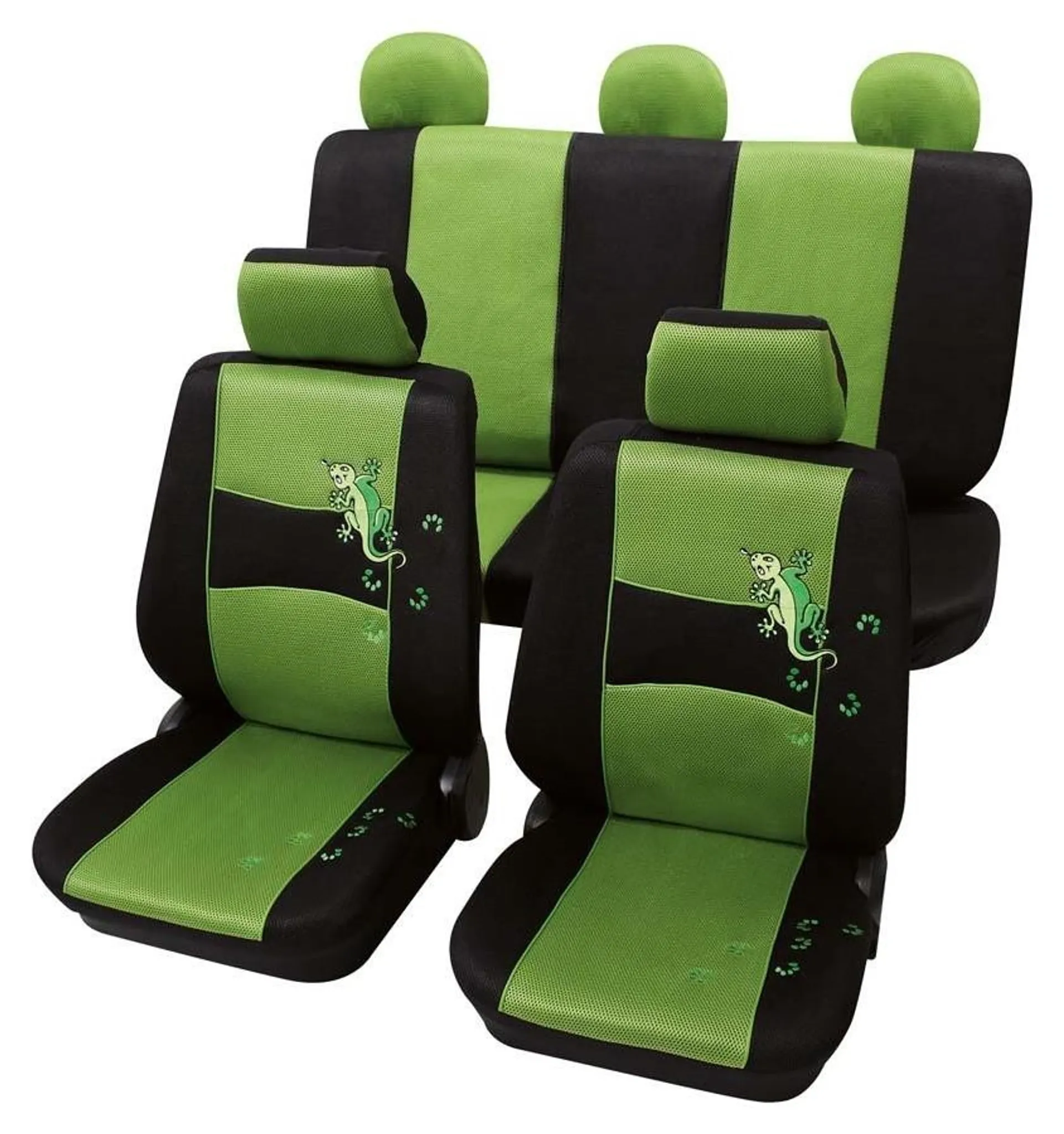 GT3 Sitzbezüge Schottenkaro grün/gelb - Sitzbezüge - Shop - Black
