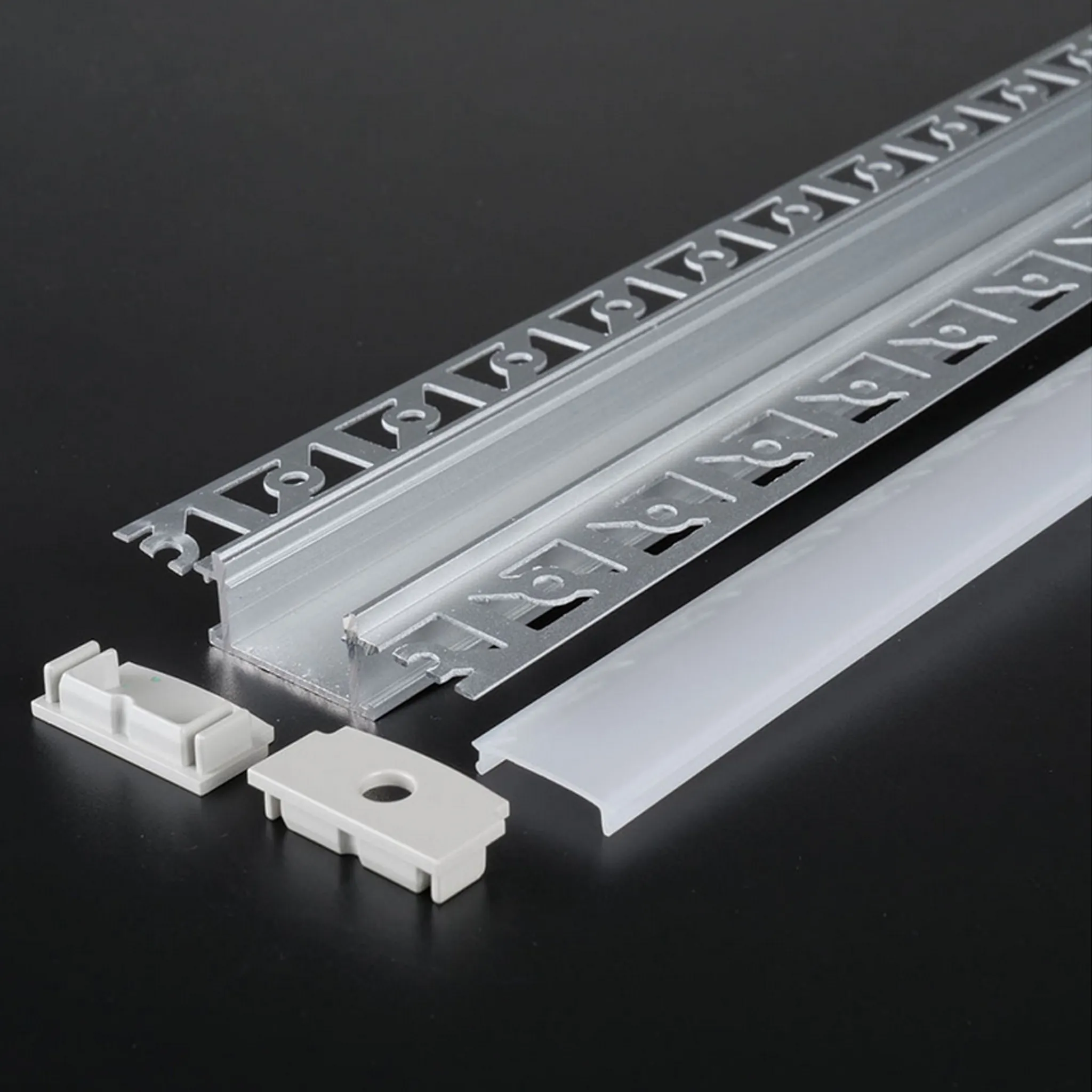LED Aluprofil Aluminium Profile Leiste Eloxiert für LED-Streifen 2m