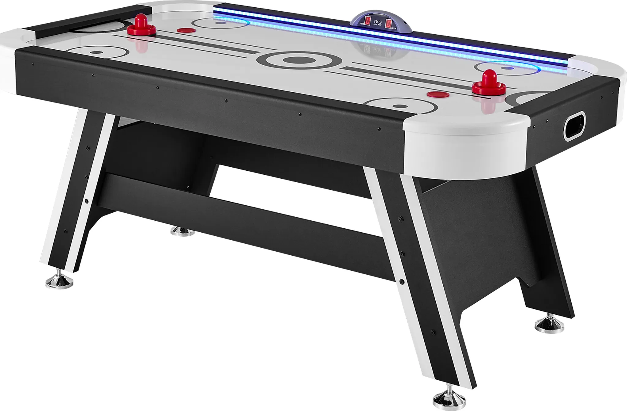 Cougar Air Hockey De Table Pliable Icing XL – Airhockey Adulte & Enfant, Souffleur électronique, Accessoires Inclus, Dimensions 183 X 91 X 79 Cm