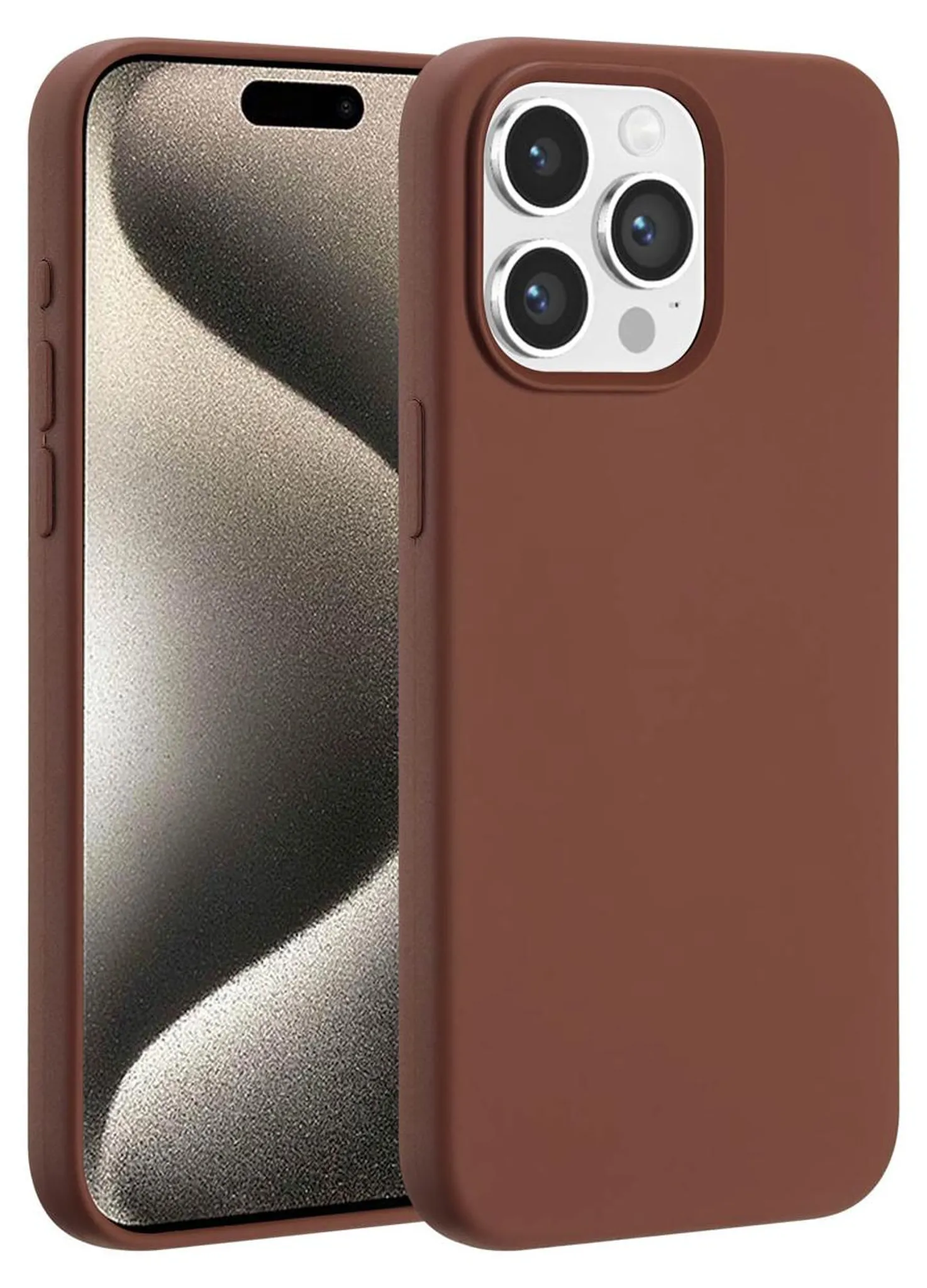 Custodia IPhone 15 Pro Max Donna Uomo – Design Scozzese Marrone – Funda TPU Antiurto Moda - 3