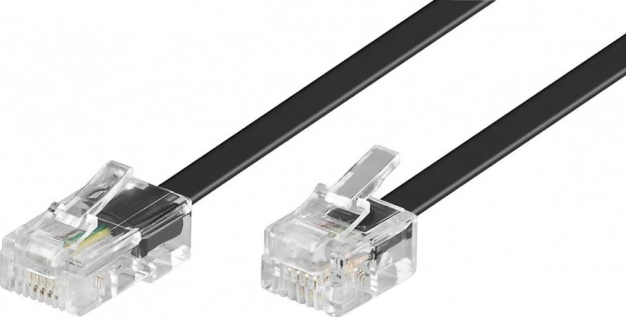 Câble TAE-F 6 Mètres Pour Répartiteur DSL - Mâle TAE-F Vers Western 6P2C - InLine