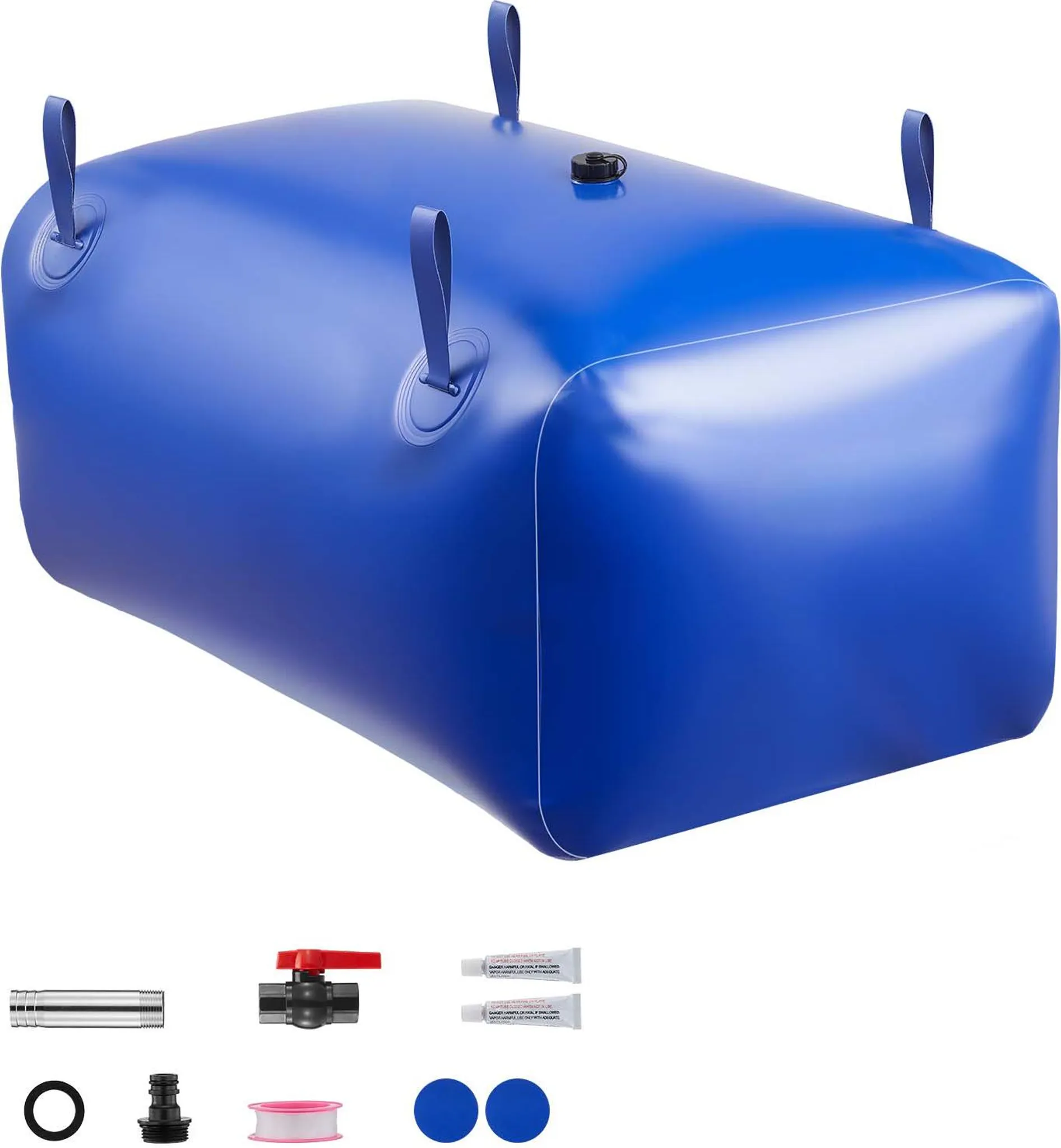 Réservoir D'eau Portable 250L (65 Gallons) - Vessie De Stockage PVC, Grande Capacité, Camping