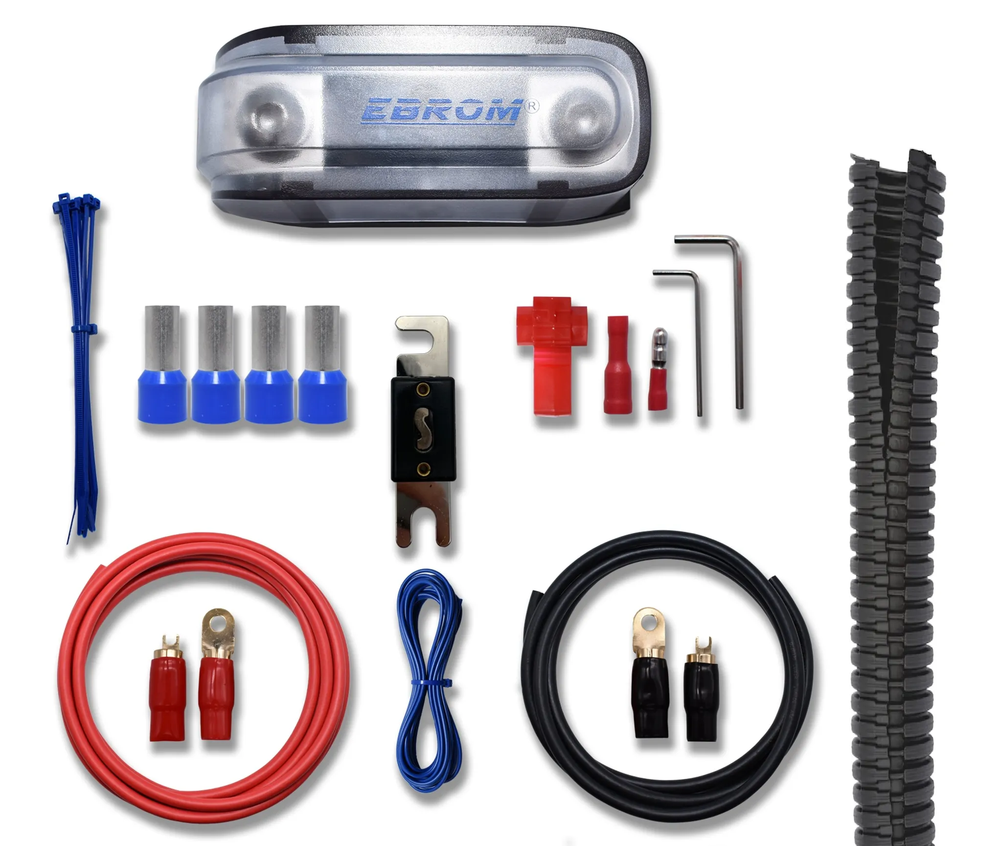 2x Kabelset Endstufe Verstärker Amp Subwoofer KFZ Auto Hifi Audio Wire  Kabel Kit