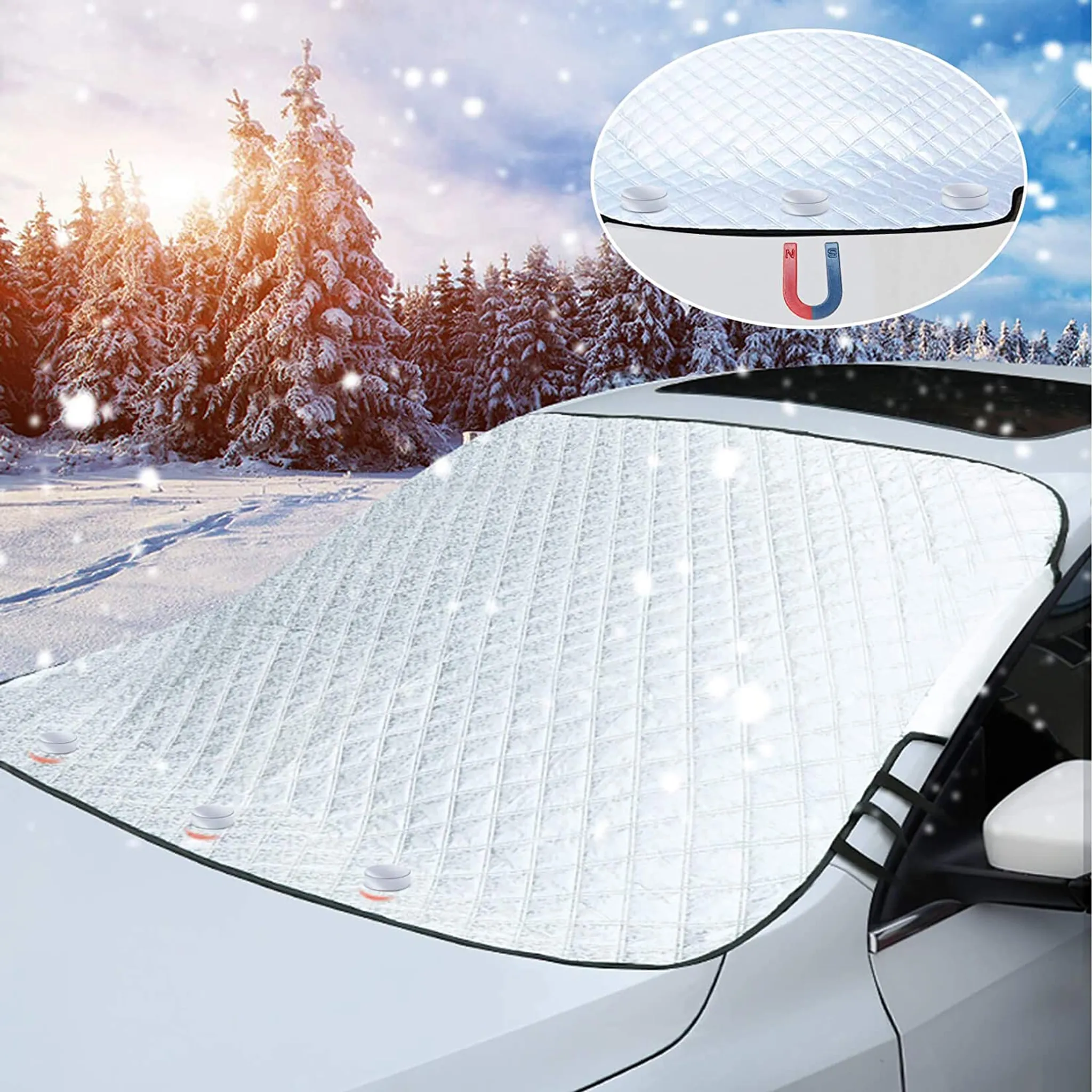 Autoabdeckung Winter Auto Abdeckung Schnee Schutz Abdeckung Anti