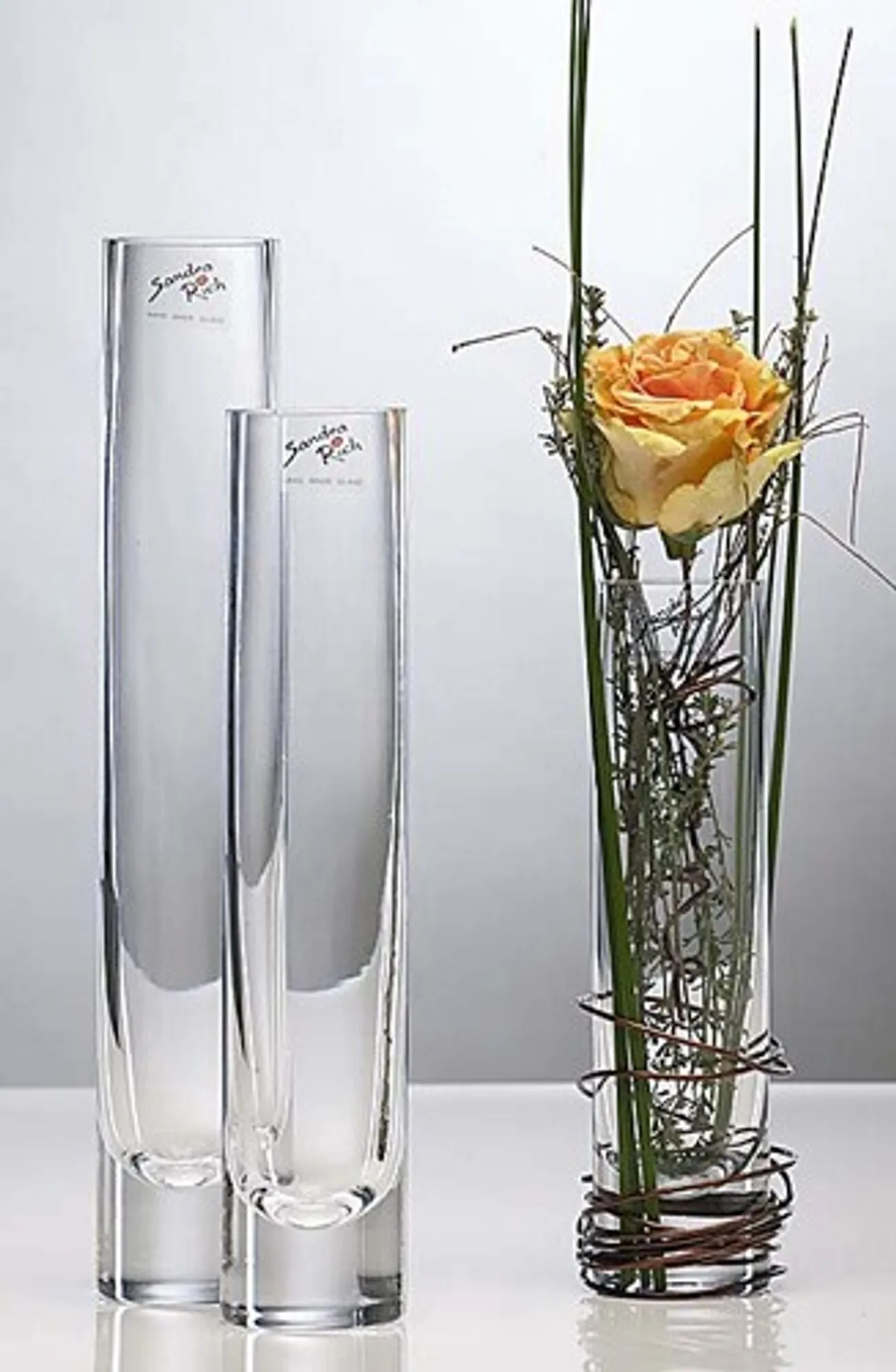 AVO S Vaso rotondo in vetro soffiato By blomus