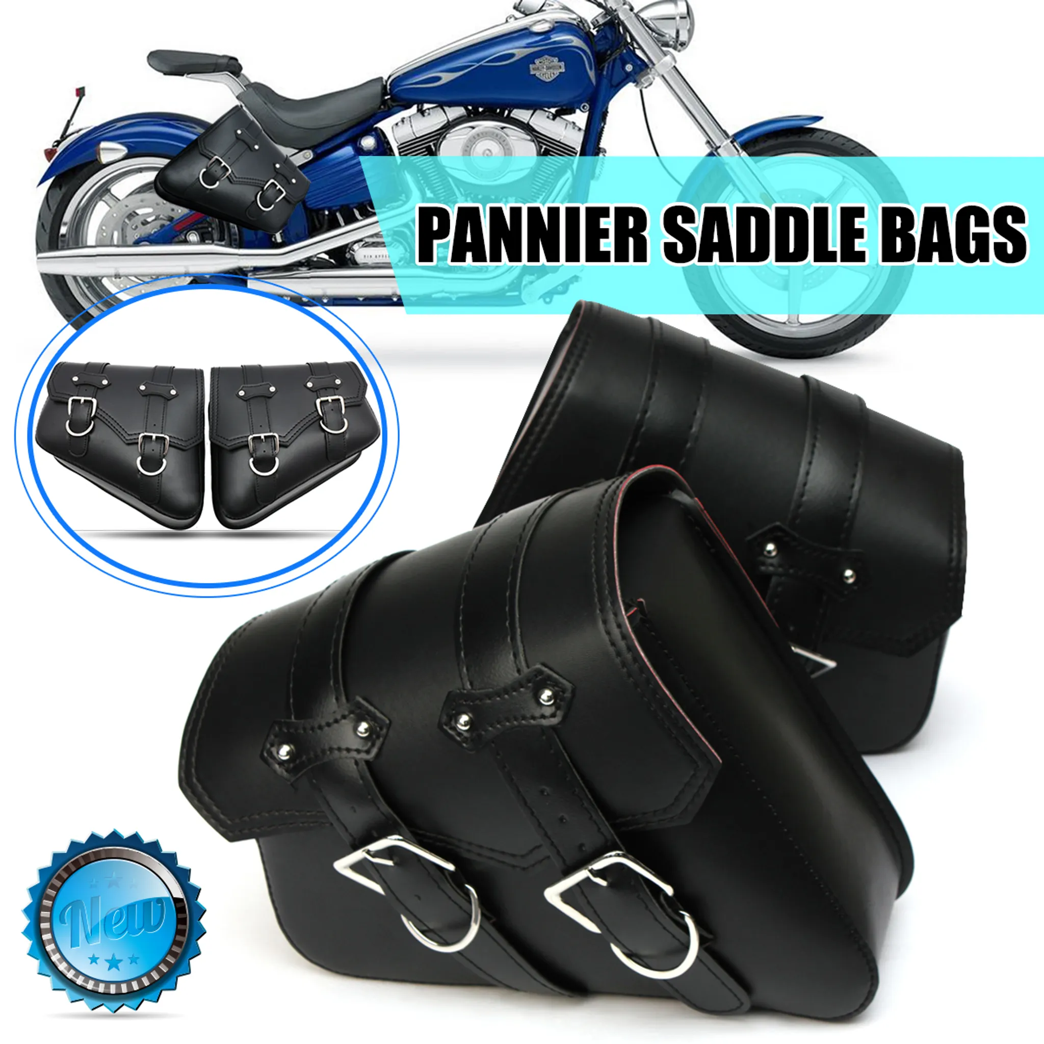 Paar Motorrad Satteltasche Seitentasche