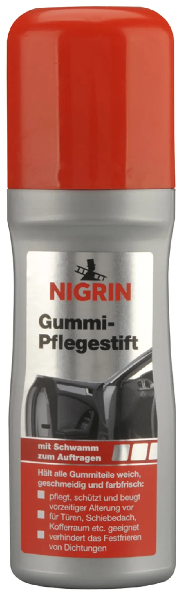 Nigrin Gummipflege 97568, Gummi-Pflegestift, fürs Auto, pflegt und schützt,  75 ml – Böttcher AG