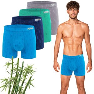 Pesail Herren Bambus Boxershorts 4er Pack bunte MPZ86160, XL