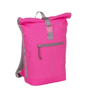 New-Rebels® Mart Waterproof Rolltop Backpack - 19L Rolltop mit Klickverschluss und 15,6" Laptopfach - Gepolsterte Rückenlehne - Geräumige Laptoptasche für jedes Abenteuer - Rosa