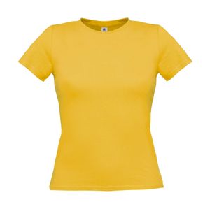 B&C Damen Shirt Rundhalsshirt Basic T-Shirt T Shirt kurzarm, Größe:M, Farbe:Used Yellow