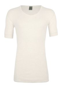 wobera Angora pánská vesta nebo tričko s polovičním rukávem nebo tričko a 40% angora/60% bavlna (velikost 9/XXL barva: přírodní bílá)