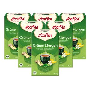 6 x BIO YOGI TEA Grüner Morgen | 6 x 30,6g