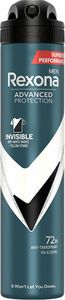 Rexona Deodorant Aerosol Advanced Protection 72h Invisible Black & White Antitranspirant für Männer 200ml
