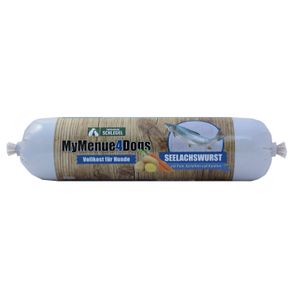 MyMenue4Dogs Hundefutter Seelachswurst - 400 g