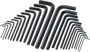 Silverline - Sechskantschlüssel Long Series Set 25-teilig - Metrisch & AF