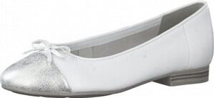 Jana  Damenschuhe Halbschuhe Slipper Ballerina Weiß Freizeit, Schuhgröße:40 EU