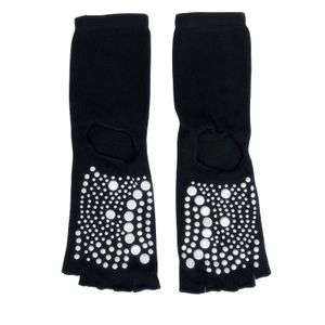 INF Yoga-Socken mit offener Zehen- und Fersenpartie Schwarz