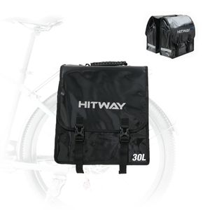 HITWAY Fahrradtasche Gepäckträger, Wasserdichtes Material , 30L Gepäckträgertasche mit Reflektoren, mit Tragegriff