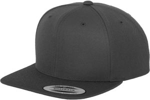 FLEXFIT 6089M | Classic Snapback Cap / Cap / Beanie / Hat - Kolor: Ciemnoszary - Rozmiar: Jeden rozmiar