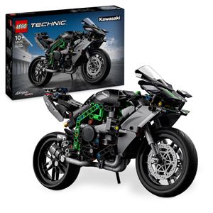 LEGO Technic Kawasaki Ninja H2R Motorrad Set, Geschenk für Kinder, Bauset zum Sammeln für Jungen und Mädchen ab 10 Jahren, maßstabsgetreues Modell für ein selbstständiges Spielerlebnis 42170