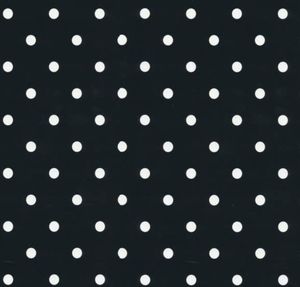 Klebefolie - Möbelfolie Schwarz Dots Punkte  -  45 cm x 200 cm Dekorfolie