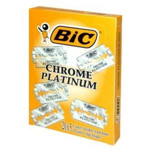 BIC Rasierklingen, 100 Stück, Chrome Platinum, für jeden Rasierhobel, rostfrei