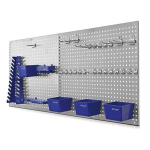 ERBA Dierovaná stena 55,8x45,8x0,8 cm, 2 ks, s príslušenstvom ER-06601