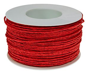 Papierdraht / 100m - Ø 2mm, Rot