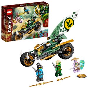 LEGO 71745 NINJAGO Lloyds Dschungel-Bike Bauset, Spielzeug Motorrad mit Lloyd und Nya Minifiguren
