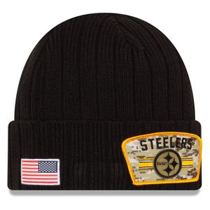 New Era Salute to Service Wintermütze Pittsburgh Steelers