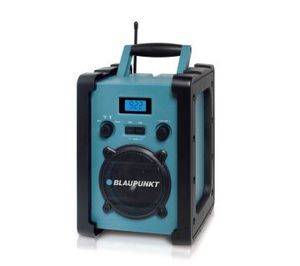Blaupunkt BSR 30 Baustellenradio mit Akku – Tragbares FM Radio mit Bluetooth, robust, AUX-IN, 10 Watt RMS, Schutzklasse IP45