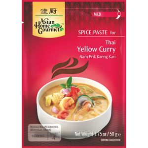 Asian Home Gourmet gelbe Currypaste für Thai Nam Prik Keang Kari 50g