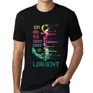 Herren Grafik T-Shirt Endloser Sommer in Lorient – Endless Summer In Lorient – Öko-Verantwortlich Vintage Jahrgang Kurzarm Lustige Druck Geburtstag