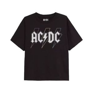 AC/DC - T-Shirt für Mädchen TV1919 (140) (Schwarz)