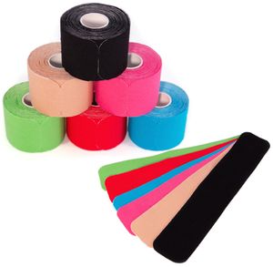 axion PRECUT 6er Mix-Set selbstklebendes Kinesiologietape 25 x 5 cm, 20 vorgeschnittene Sport Tapes - schwarz, rot, pink, grün, blau, beige, Bandage wasserfest