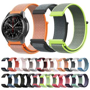 Smartwatch Armband Armbänder 20 / 22 mm für Samsung Galaxy LG Watch Honor Garmin, Farbe:Hibiskus-Rosa, Stegbreite:20 mm