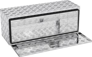 YUENFONG Aluminium Transportbox Werkzeugkiste Unterboden Lkw Box, Werkzeugkasten, Aufbewahrungsbox mit Schloss, Wasserdicht Metallbox fš¹r Lkw, Transporter, Anh?nger, 1215x435x460 mm