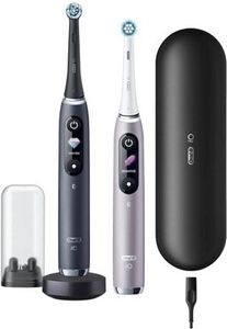 Elektryczna szczoteczka do zębów Oral-B iO 9 Series Duo Akumulator Dla dorosłych Liczba główek szczoteczki w zestawie 2 Czarny Onyks/Róża Liczba trybó
